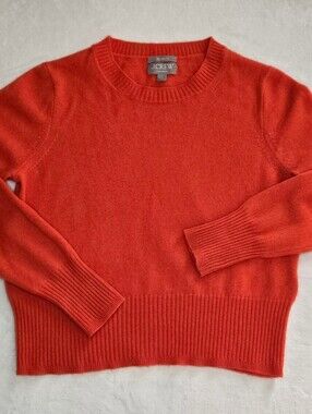 J. Crew Pure Cashmere Cropped Fit Crewneck Sweater S